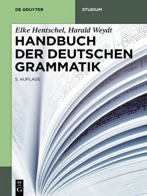 cover image of Handbuch der Deutschen Grammatik